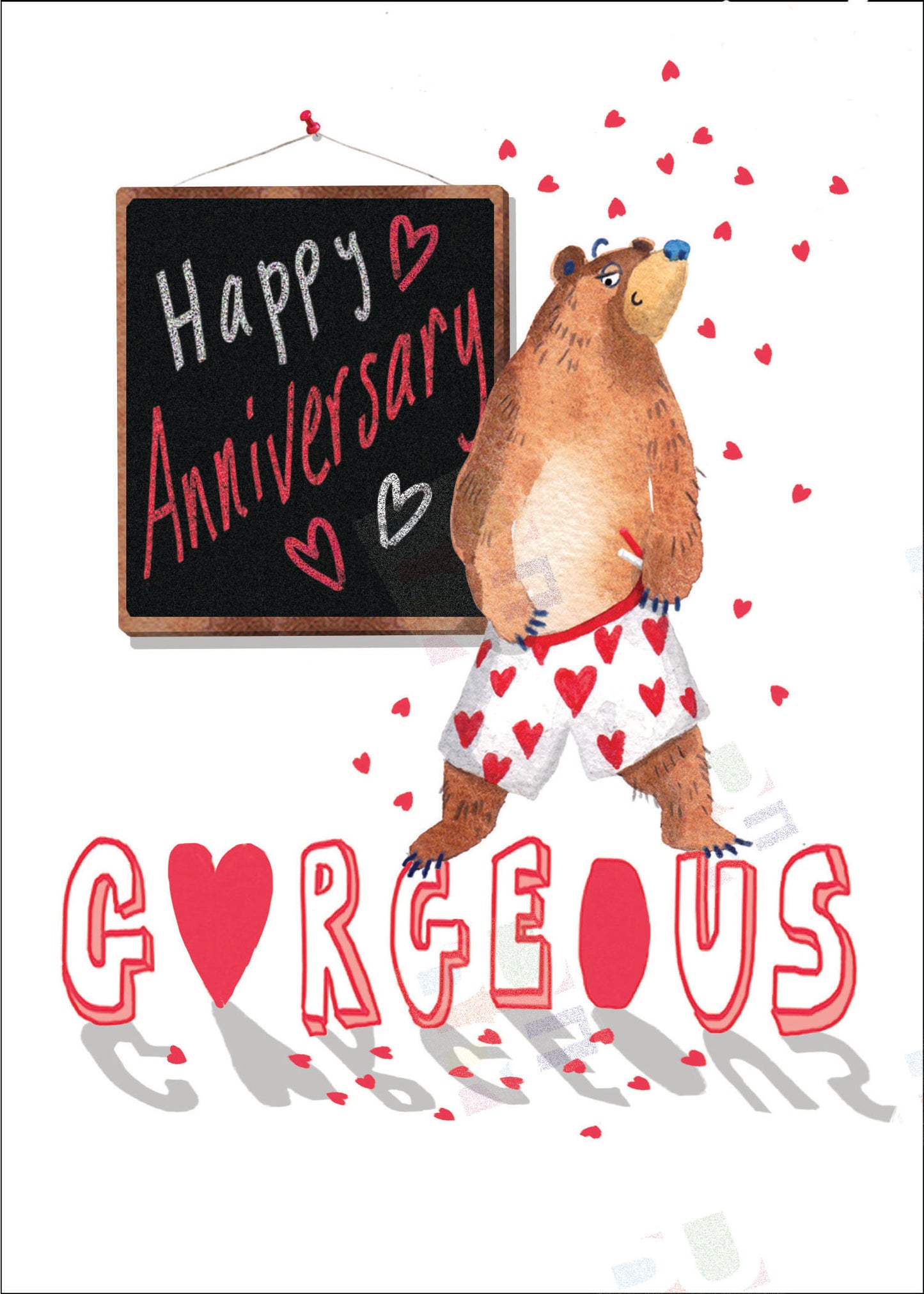 Valentines Gorgeous Bear Design for Pure Art Licensing by Ally Marie