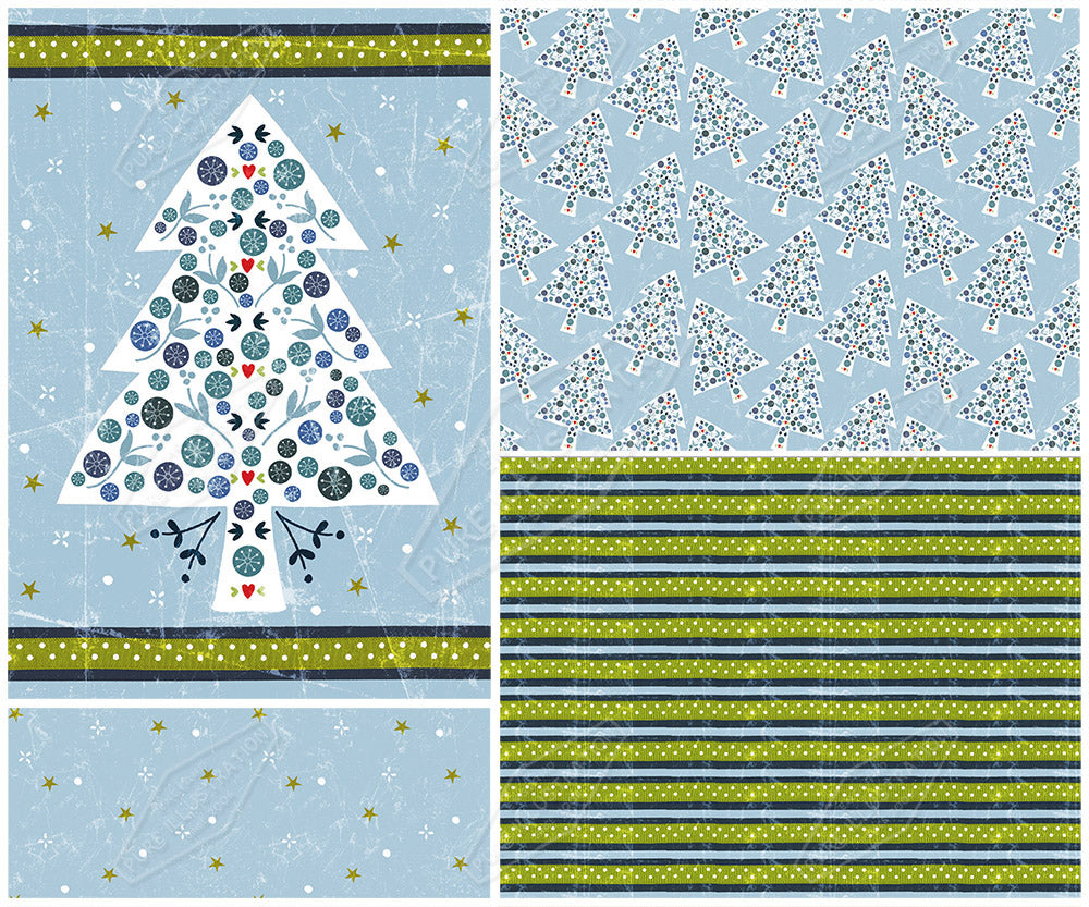 00025547SSN- Sian Summerhayes is represented by Pure Art Licensing Agency - Christmas Greeting Card Design