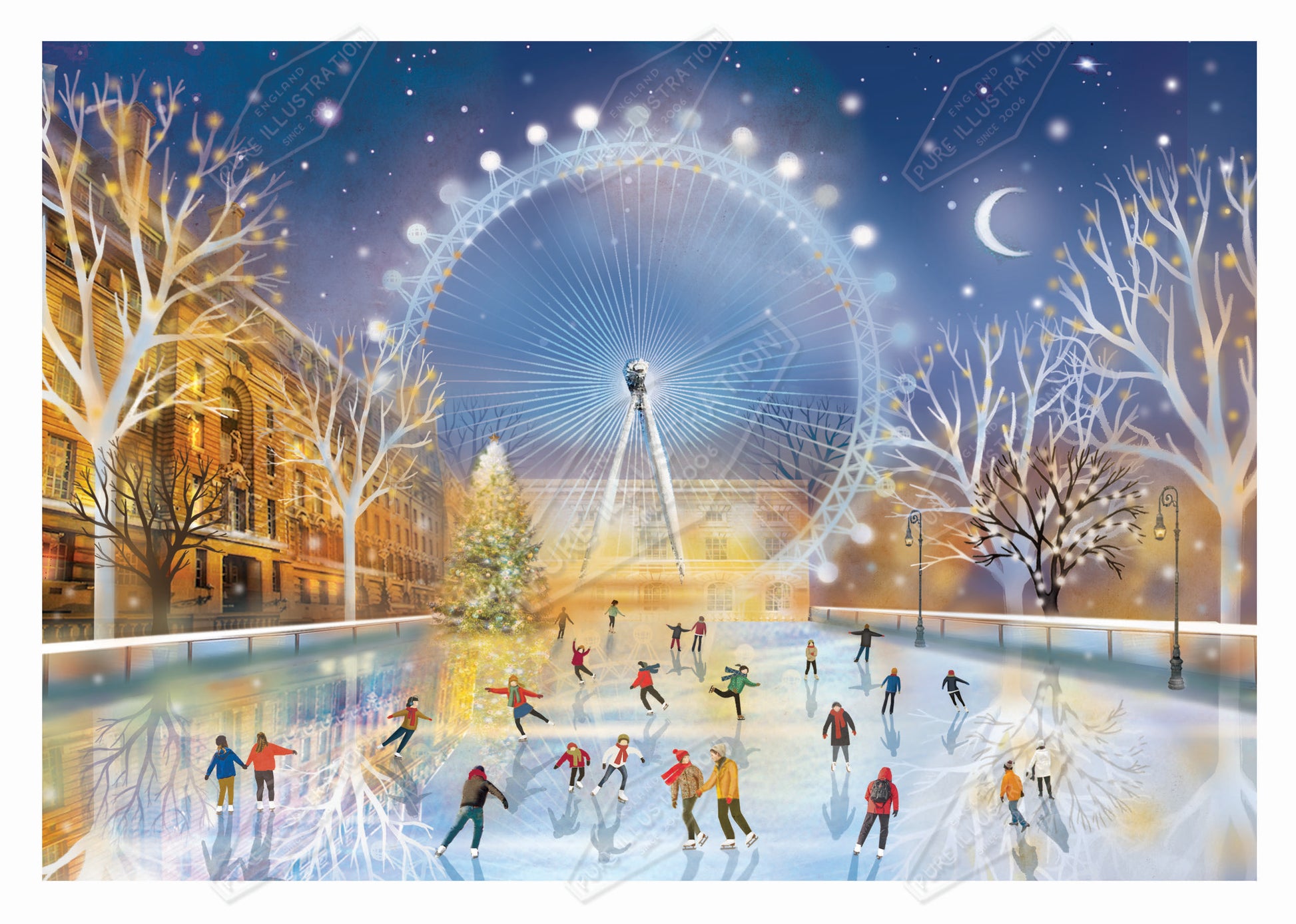 00035601DEV - Deva Evans is represented by Pure Art Licensing Agency - Christmas Greeting Card Design