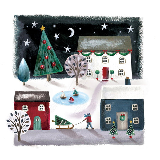 00035629DEV - Deva Evans is represented by Pure Art Licensing Agency - Christmas Greeting Card Design