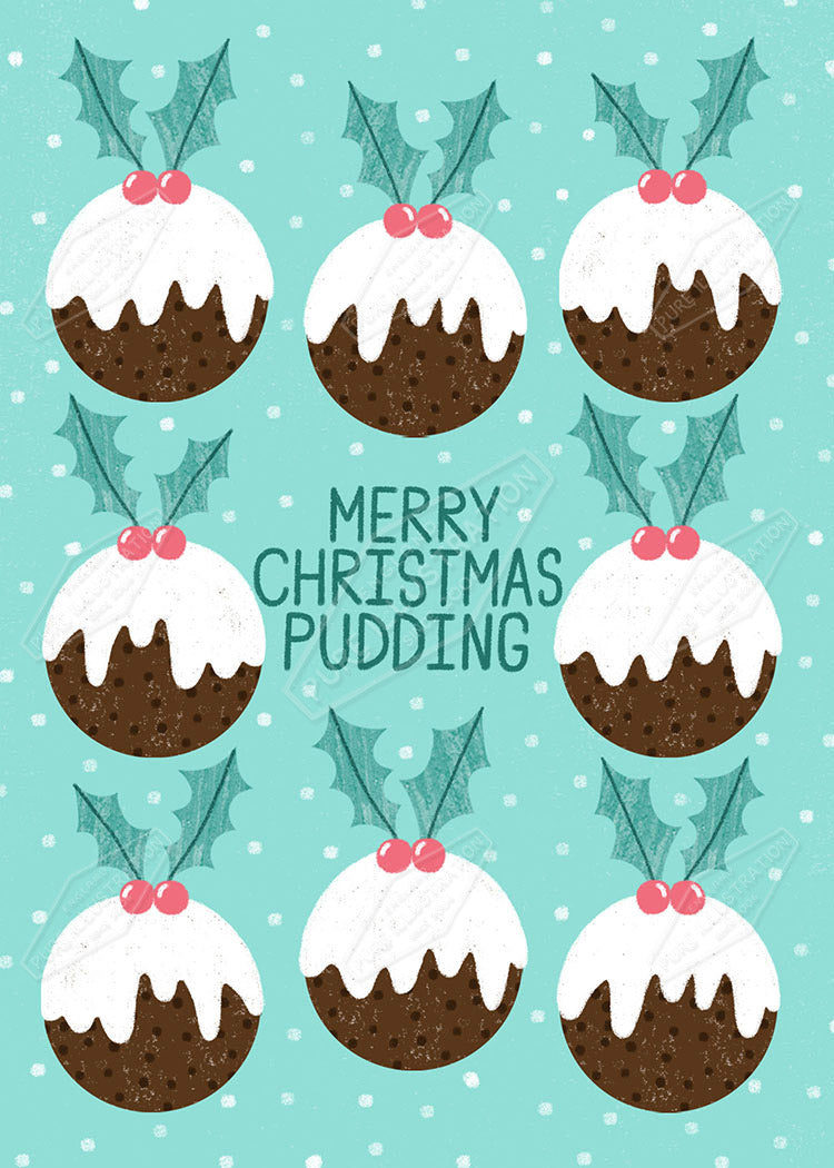 00035646LBR- Leah Brideaux is represented by Pure Art Licensing Agency - Christmas Greeting Card Design