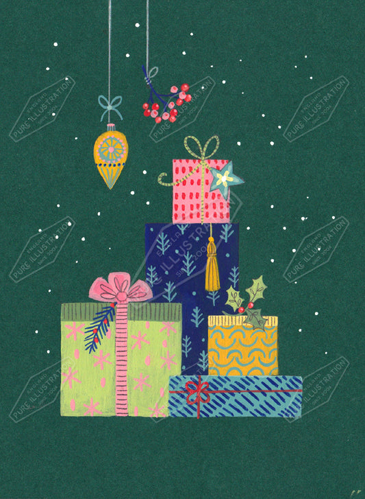 00035720AMA - Ally Marie is represented by Pure Art Licensing Agency - Christmas Greeting Card Design