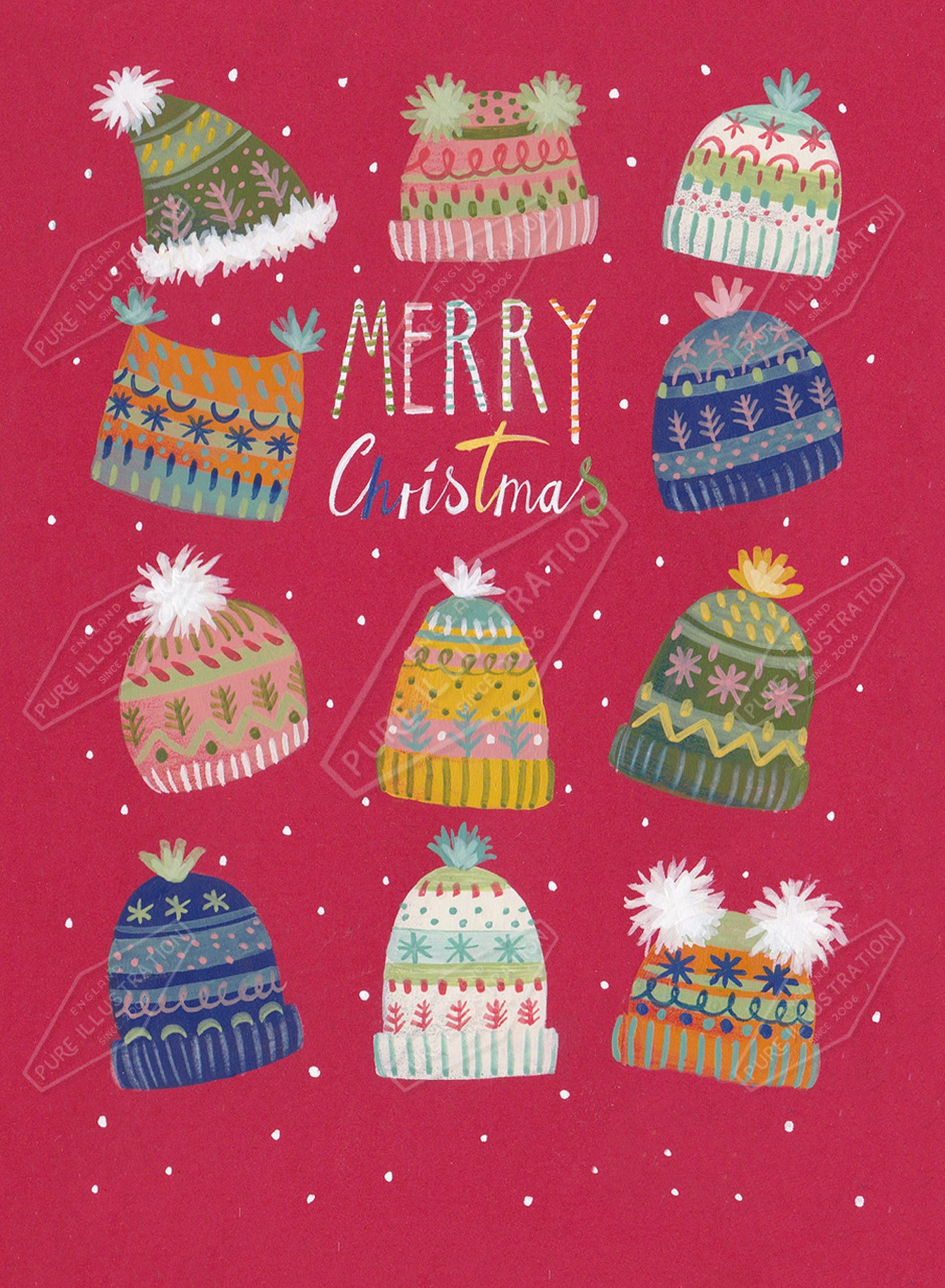 00035721AMA - Ally Marie is represented by Pure Art Licensing Agency - Christmas Greeting Card Design