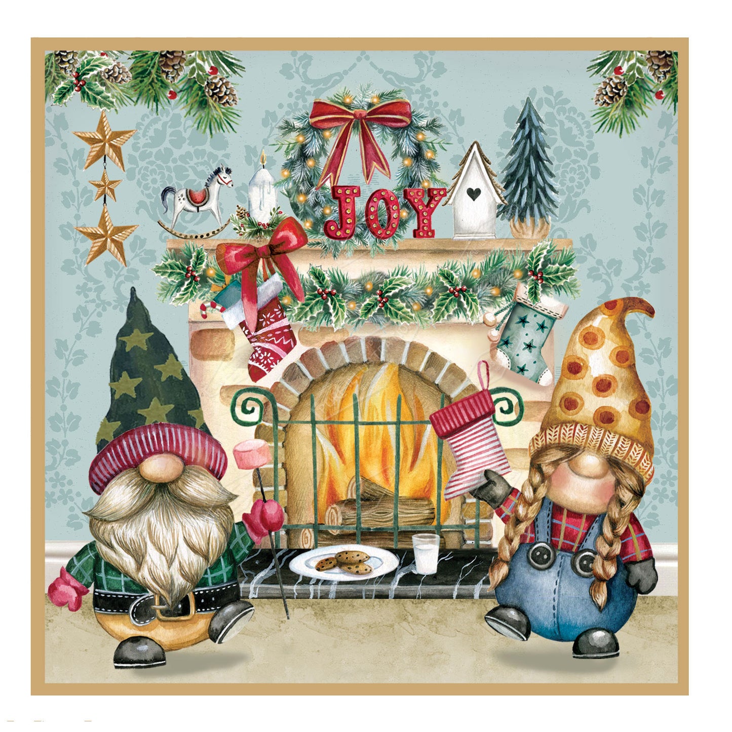 00035888DEV - Deva Evans is represented by Pure Art Licensing Agency - Christmas Greeting Card Design