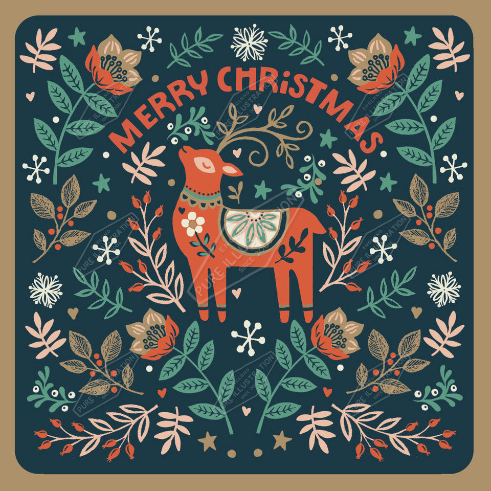 00035993DEV - Deva Evans is represented by Pure Art Licensing Agency - Christmas Greeting Card Design