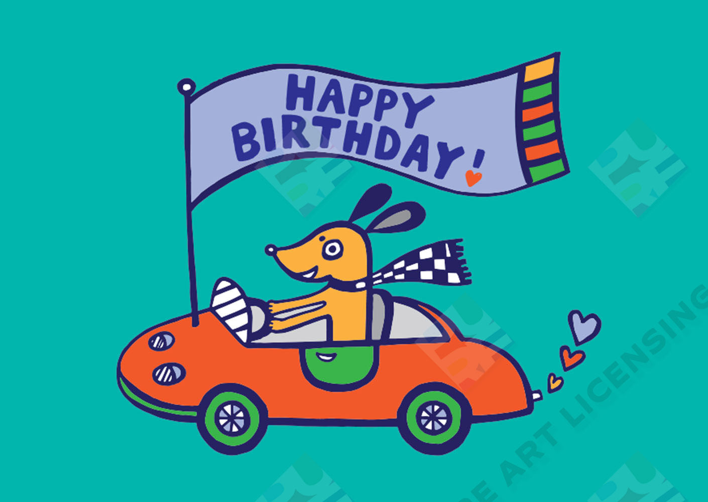 Dog Father's Day / Dad Birthday Design - Lucy Appleton is represented by Pure Art Licensing Agency - Greeting Card, Gift & Product Packaging Designs