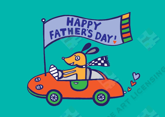 Dog Father's Day / Dad Birthday Design - Lucy Appleton is represented by Pure Art Licensing Agency - Greeting Card, Gift & Product Packaging Designs