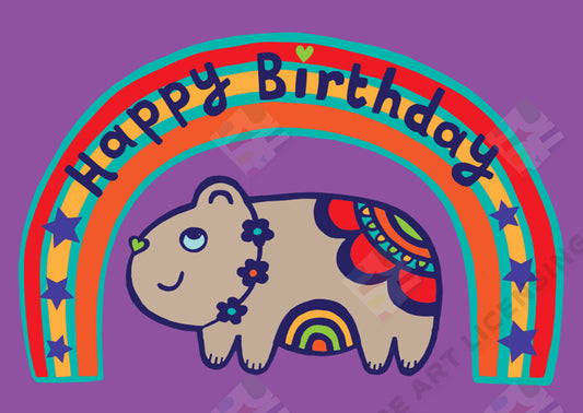 Happy Birthday Hamster Design - Lucy Appleton is represented by Pure Art Licensing Agency - Greeting Card, Gift & Product Packaging Designs