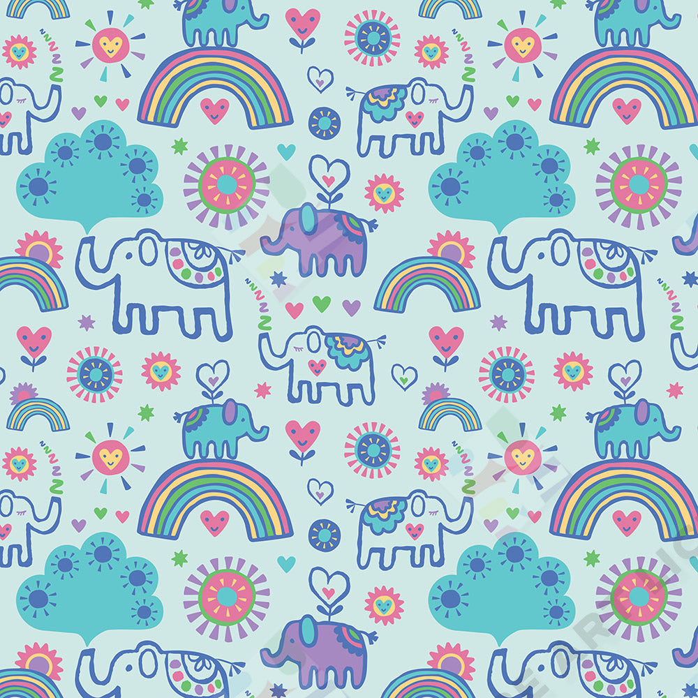 Elephant & Child New Baby Design & Pattern - Lucy Appleton is represented by Pure Art Licensing Agency - Greeting Card, Gift & Product Packaging Designs