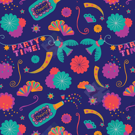 Party Time Pattern - Lucy Appleton is represented by Pure Art Licensing Agency - Greeting Card, Gift & Product Packaging Designs