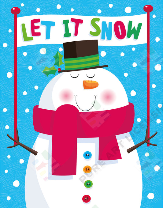 Snowman Artwork for Greeting Cards & Gift Bags - Sarah Pitt is represented by Pure Art Licensing Agency - Christmas Artwork for publishers and manufacturers worldwide - Pure Art Licensing supply artwork on flat fee / royalty / outright terms - Find Christmas Artwork