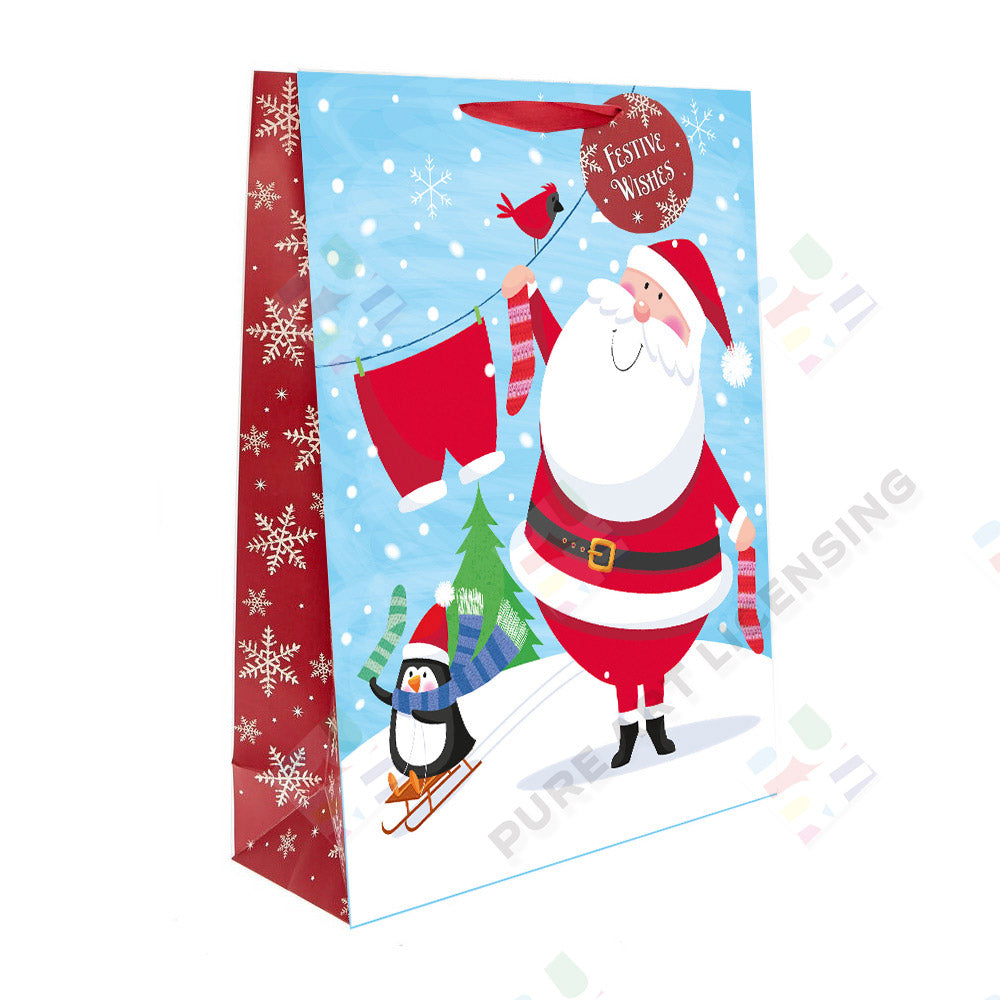 Santa Design for Greeting Cards & Gift Bags - Sarah Pitt is represented by Pure Art Licensing Agency - Christmas Artwork for publishers and manufacturers worldwide - Pure Art Licensing supply artwork on flat fee / royalty / outright terms - Find Christmas Art here