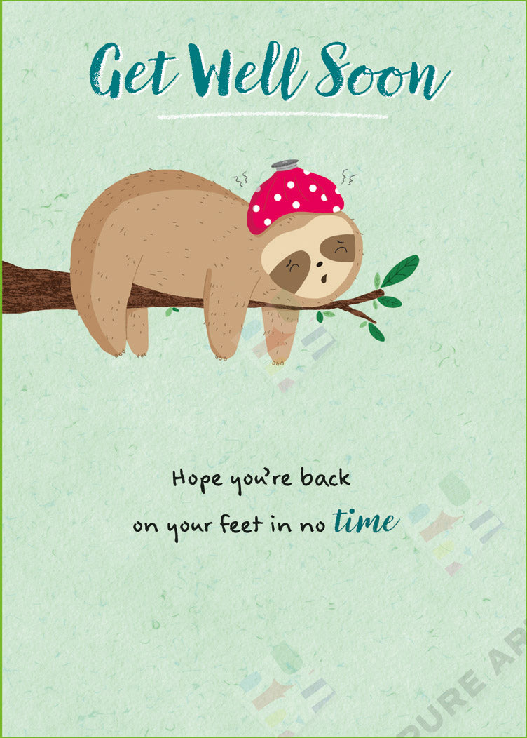 Get Well Soon Humour Card Design by Cory Reid - Pure Art Licensing & Surface Design Agency