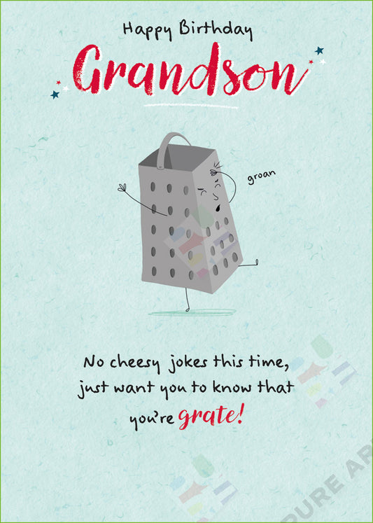 Grandson Birthday Humour Card Design by Cory Reid - Pure Art Licensing & Surface Design Agency