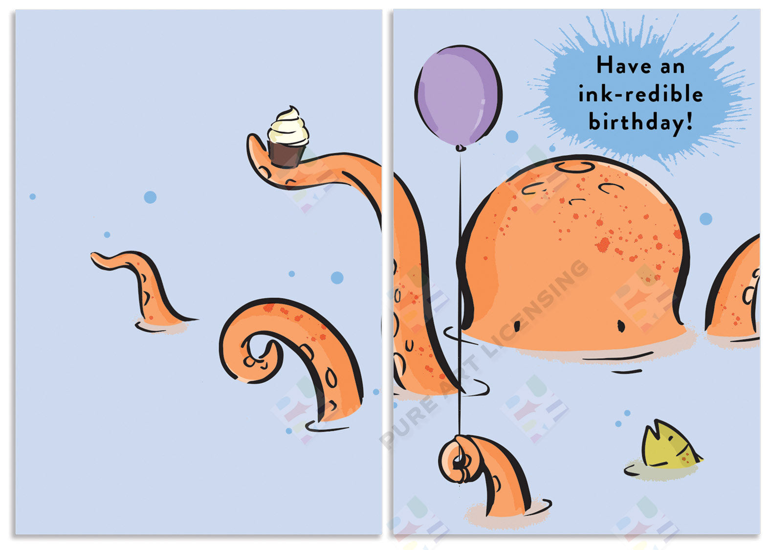 Octopus Birthday Design by Alexandra Butcher for Pure Art Licensing Studio