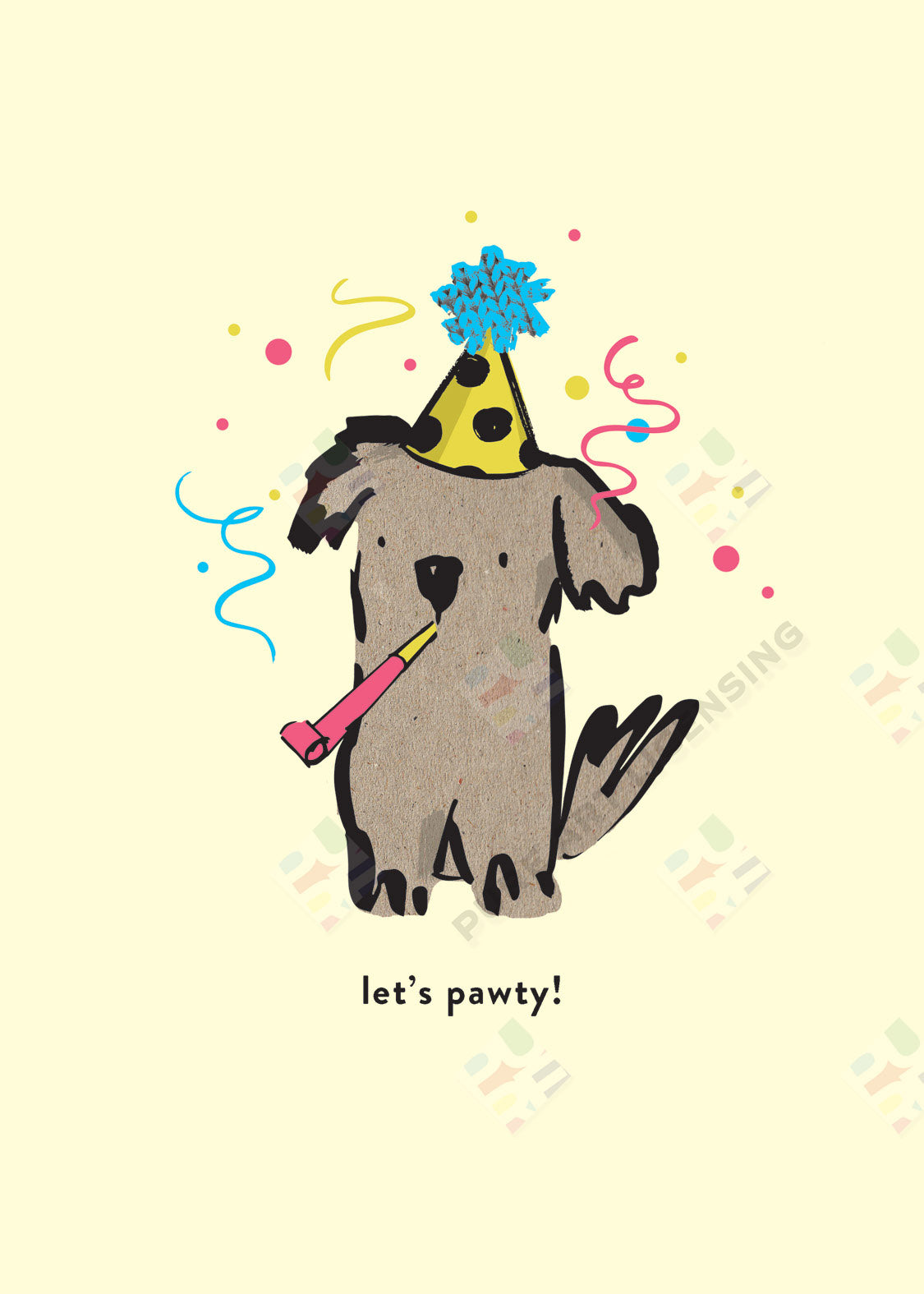 Dog Birthday Card Design by Alexandra Butcher for Pure Art Licensing Studio