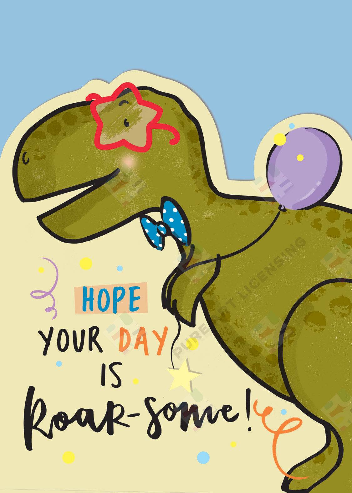 00036324ABU -Dinosaur Birthday Card Design by Alexandra Butcher for Pure Art Licensing Studio