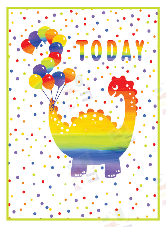 Dino Age Birthday Card Artwork - Ally Marie is represented by Pure Art Licensing Agency - Greeting Card Designer