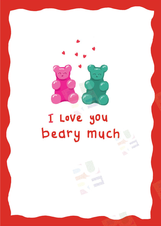 Valentine's Gummy Bear Artwork - Ally Marie is represented by Pure Art Licensing Agency - Greeting Card Designer