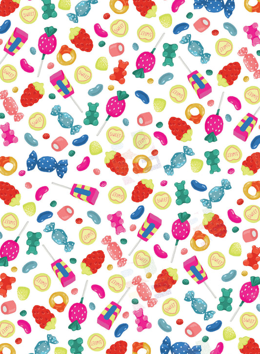 Sweety / Candy Pattern Artwork - Ally Marie is represented by Pure Art Licensing Agency - Greeting Card Designer