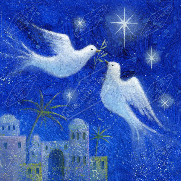 00010920JPA- Jan Pashley is represented by Pure Art Licensing Agency - Christmas Greeting Card Design