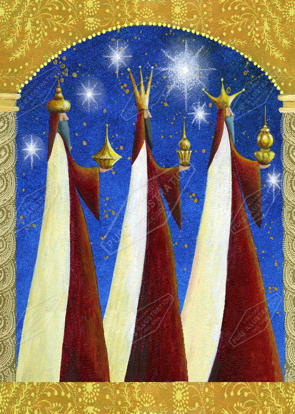 00010994JPAa- Jan Pashley is represented by Pure Art Licensing Agency - Christmas Greeting Card Design