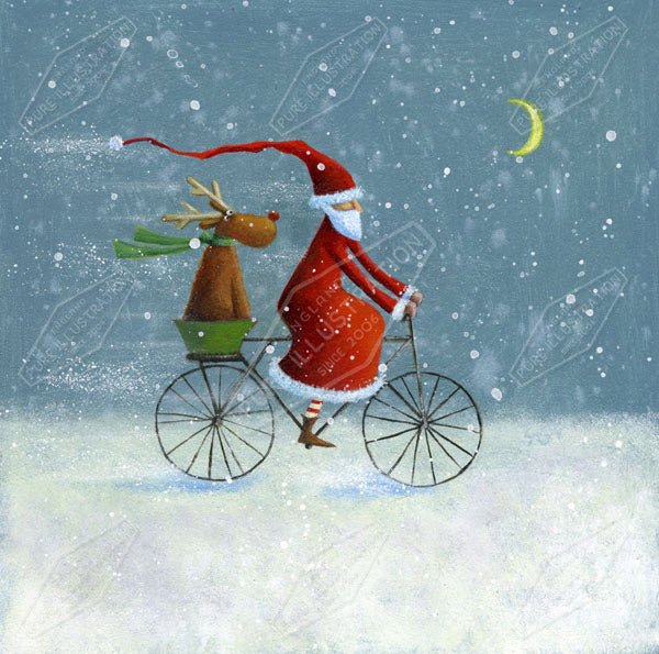 00011074JPA- Jan Pashley is represented by Pure Art Licensing Agency - Christmas Greeting Card Design