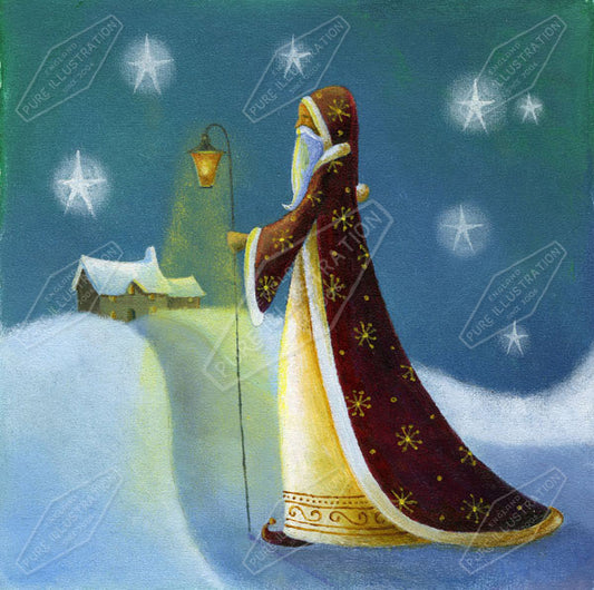 00011104JPA- Jan Pashley is represented by Pure Art Licensing Agency - Christmas Greeting Card Design