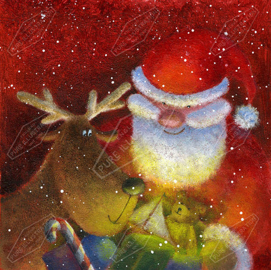 00011116JPA- Jan Pashley is represented by Pure Art Licensing Agency - Christmas Greeting Card Design