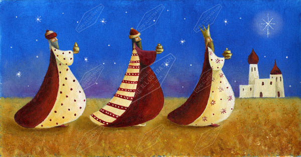 00011134JPA- Jan Pashley is represented by Pure Art Licensing Agency - Christmas Greeting Card Design