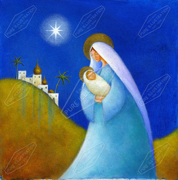 00011138JPA- Jan Pashley is represented by Pure Art Licensing Agency - Christmas Greeting Card Design