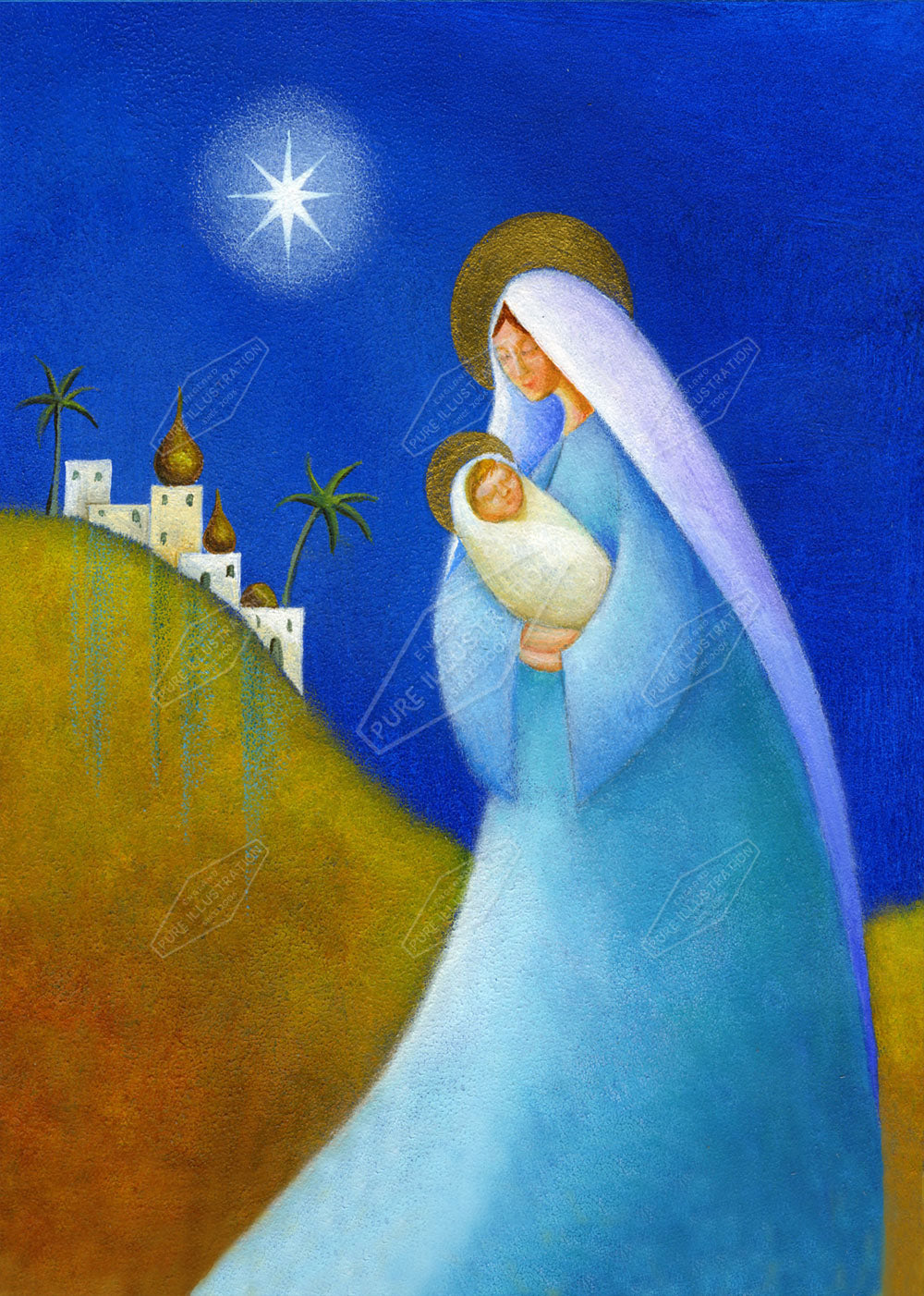 00011138JPAa- Jan Pashley is represented by Pure Art Licensing Agency - Christmas Greeting Card Design