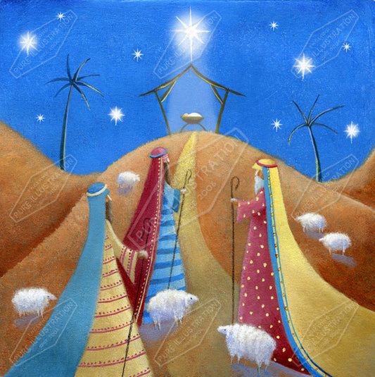 00011886JPA- Jan Pashley is represented by Pure Art Licensing Agency - Christmas Greeting Card Design