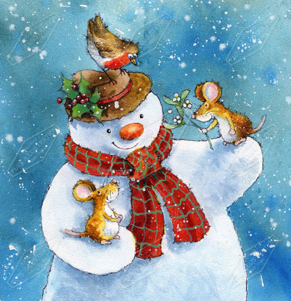 00014612JPA- Jan Pashley is represented by Pure Art Licensing Agency - Christmas Greeting Card Design