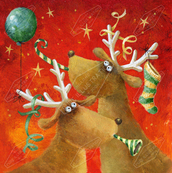 00014618JPA- Jan Pashley is represented by Pure Art Licensing Agency - Christmas Greeting Card Design