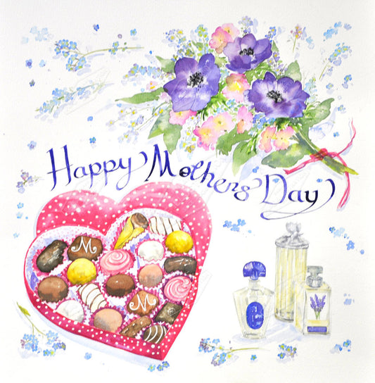 00016558AVI- Alison Vickery is represented by Pure Art Licensing Agency - Mother's Day Greeting Card Design