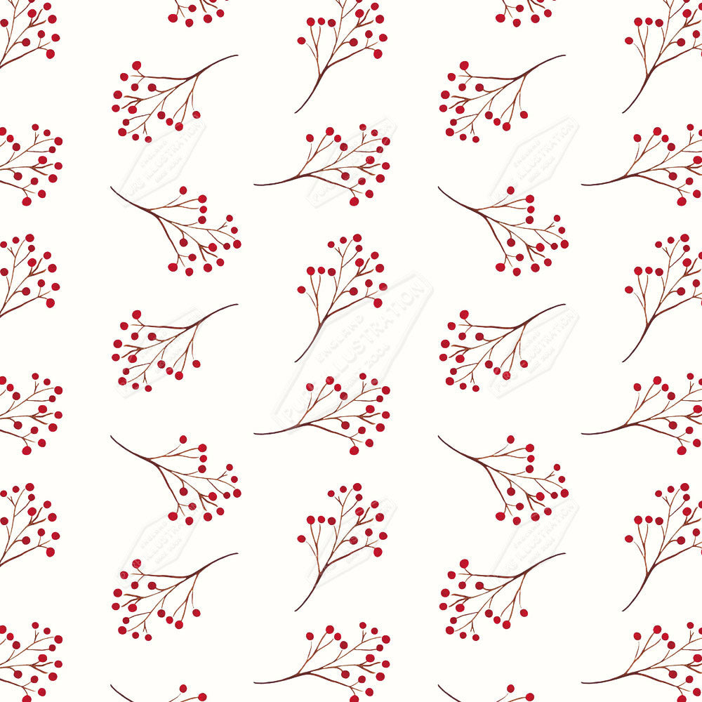 00018842SSNa- Sian Summerhayes is represented by Pure Art Licensing Agency - Christmas Pattern Design