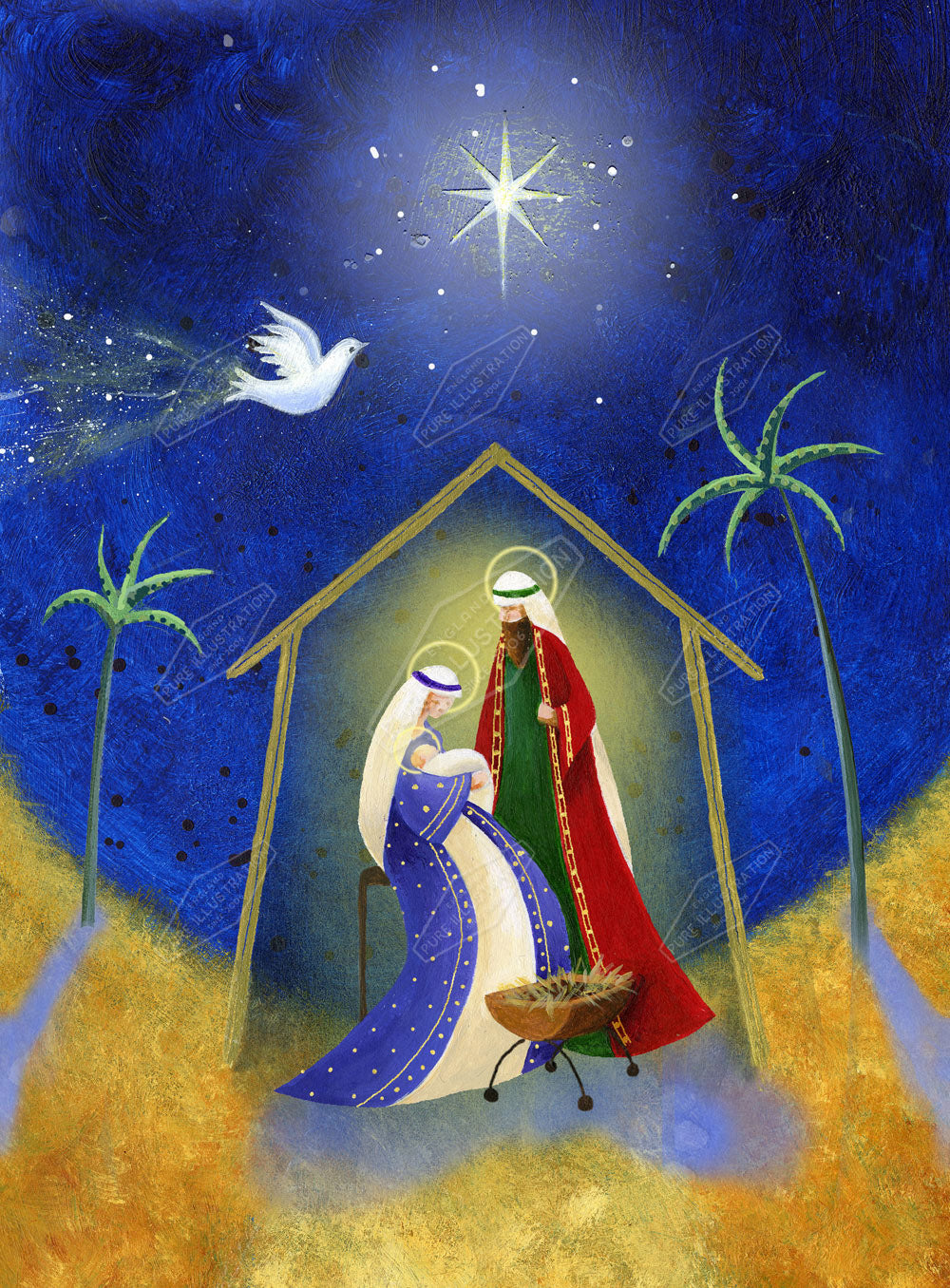 00019114JPA- Jan Pashley is represented by Pure Art Licensing Agency - Christmas Greeting Card Design