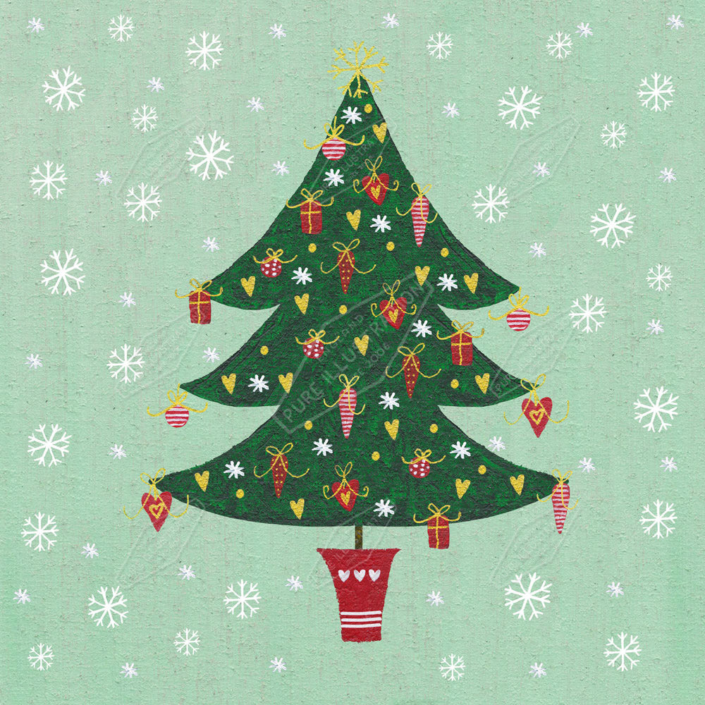 00019879SSN- Sian Summerhayes is represented by Pure Art Licensing Agency - Christmas Greeting Card Design