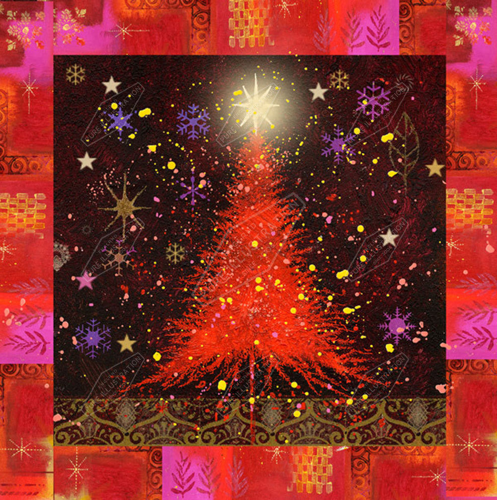 00020132JPA- Jan Pashley is represented by Pure Art Licensing Agency - Christmas Greeting Card Design