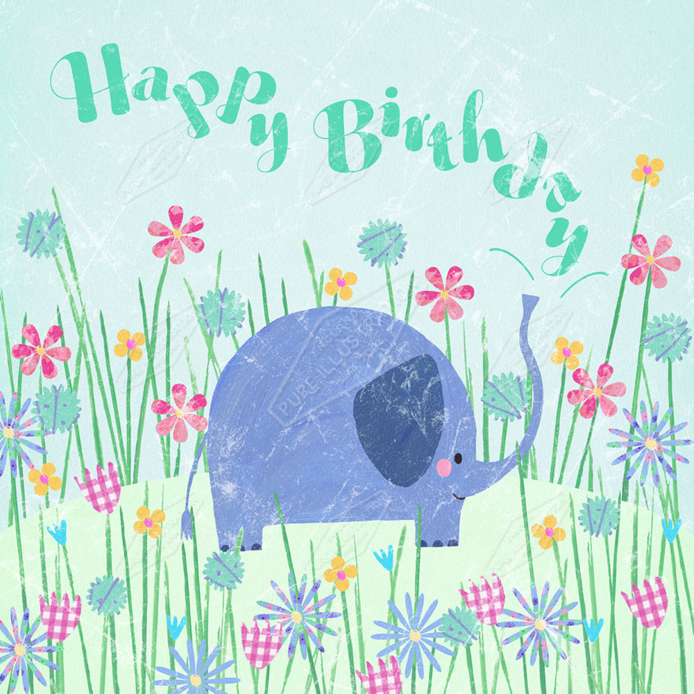 00020314SSN- Sian Summerhayes is represented by Pure Art Licensing Agency - Birthday Greeting Card Design