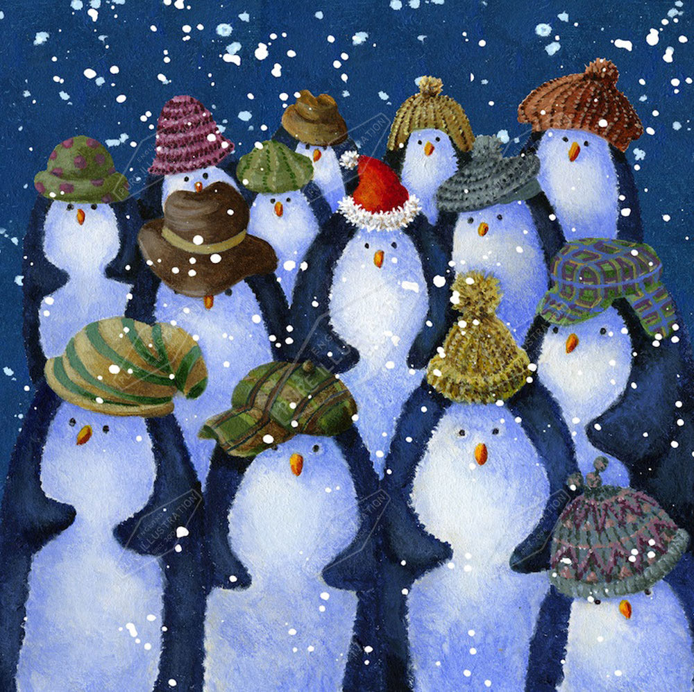 00020520JPA- Jan Pashley is represented by Pure Art Licensing Agency - Christmas Greeting Card Design