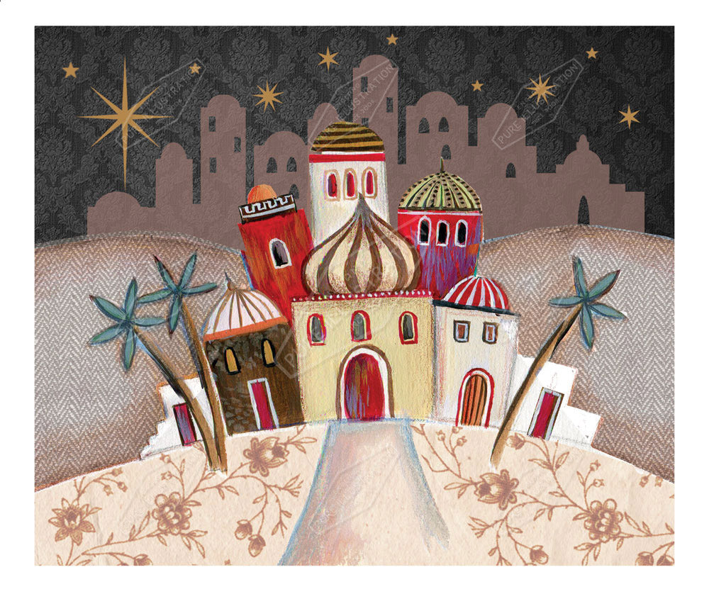 00022849DEV - Deva Evans is represented by Pure Art Licensing Agency - Christmas Greeting Card Design