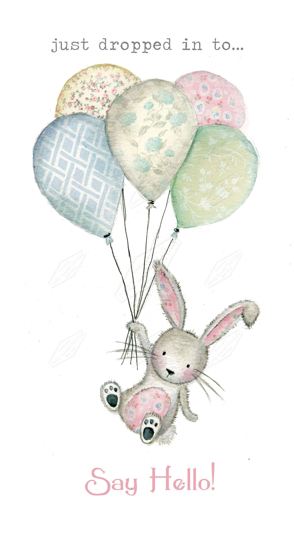 00023180DEV - Deva Evans is represented by Pure Art Licensing Agency - New Baby Greeting Card Design