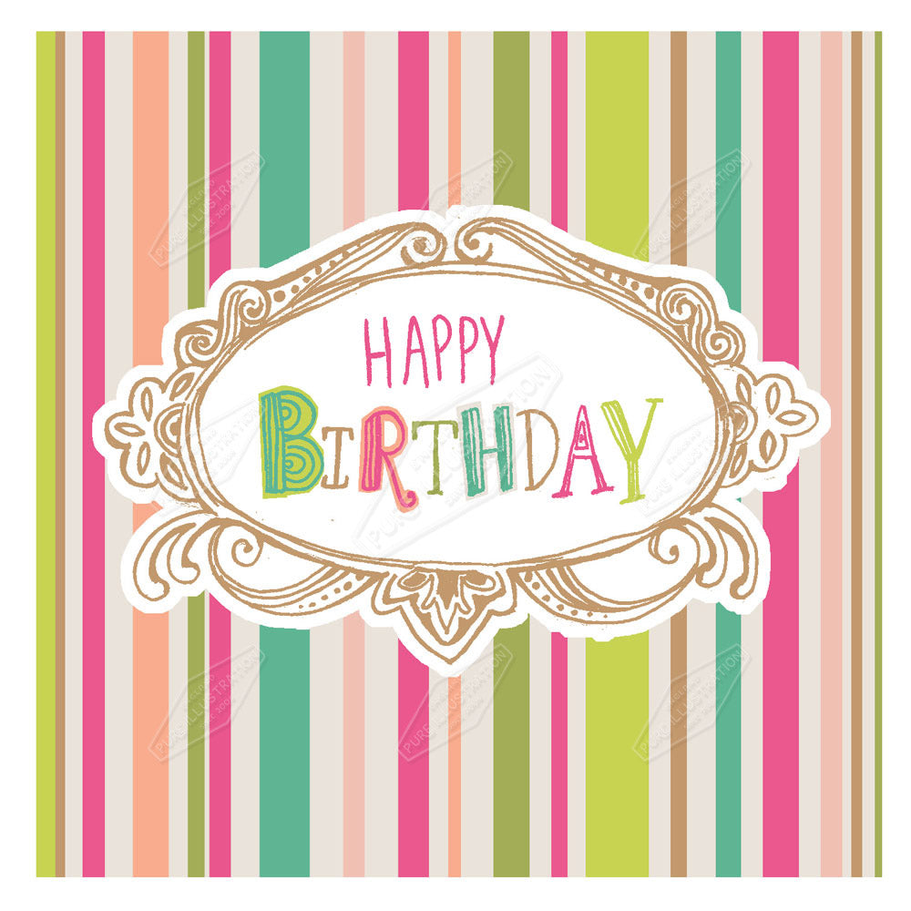 00023182DEV - Deva Evans is represented by Pure Art Licensing Agency - Birthday Greeting Card Design