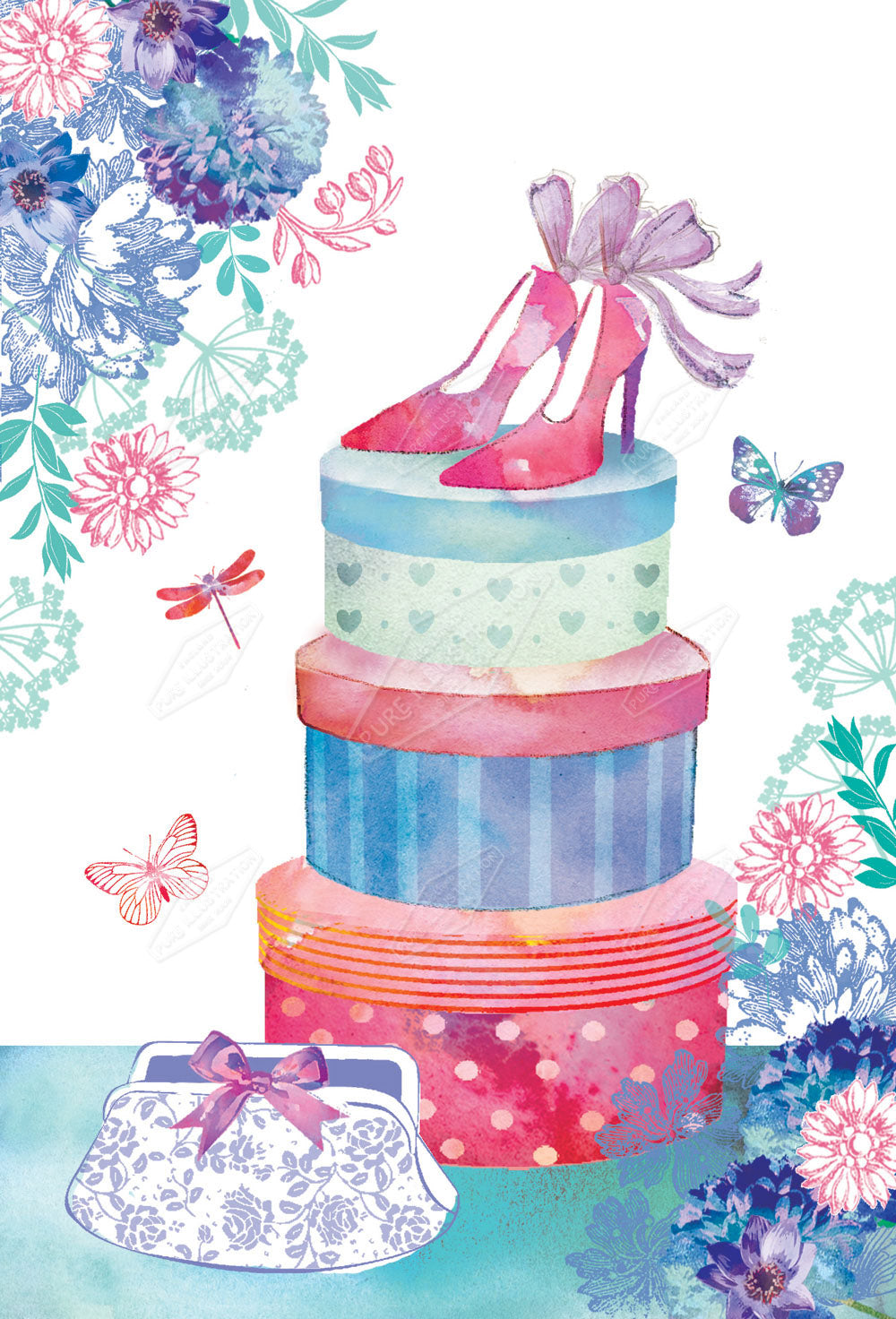 00023223DEV - Deva Evans is represented by Pure Art Licensing Agency - Birthday Greeting Card Design