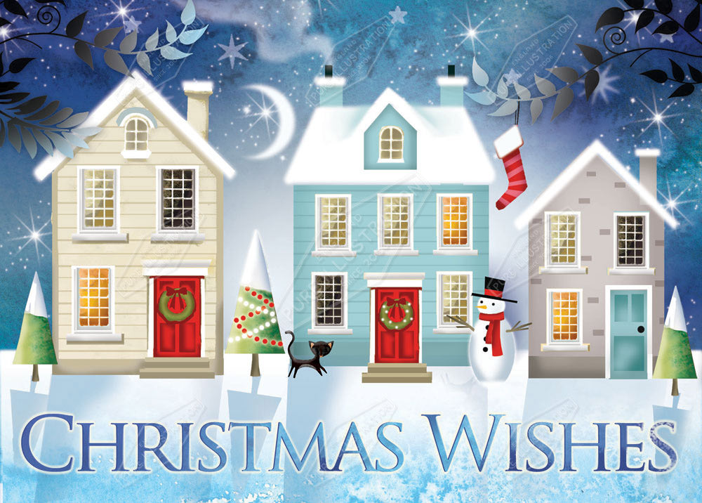 00023296DEV - Deva Evans is represented by Pure Art Licensing Agency - Christmas Greeting Card Design