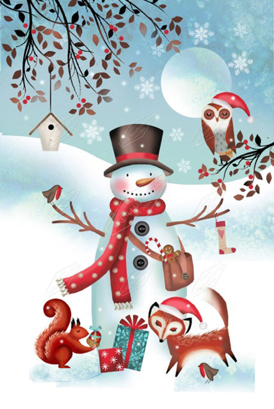 00023300DEV - Deva Evans is represented by Pure Art Licensing Agency - Christmas Greeting Card Design