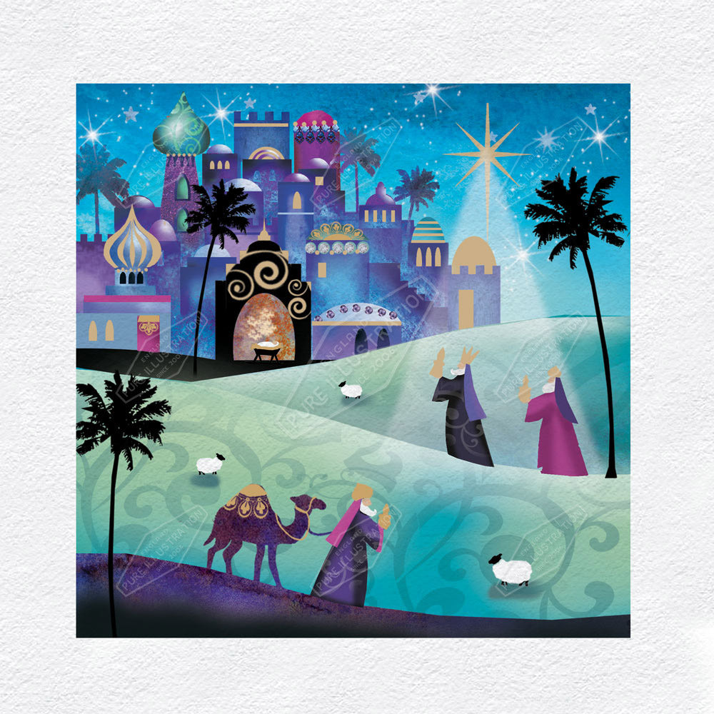 00023616DEV - Deva Evans is represented by Pure Art Licensing Agency - Christmas Greeting Card Design