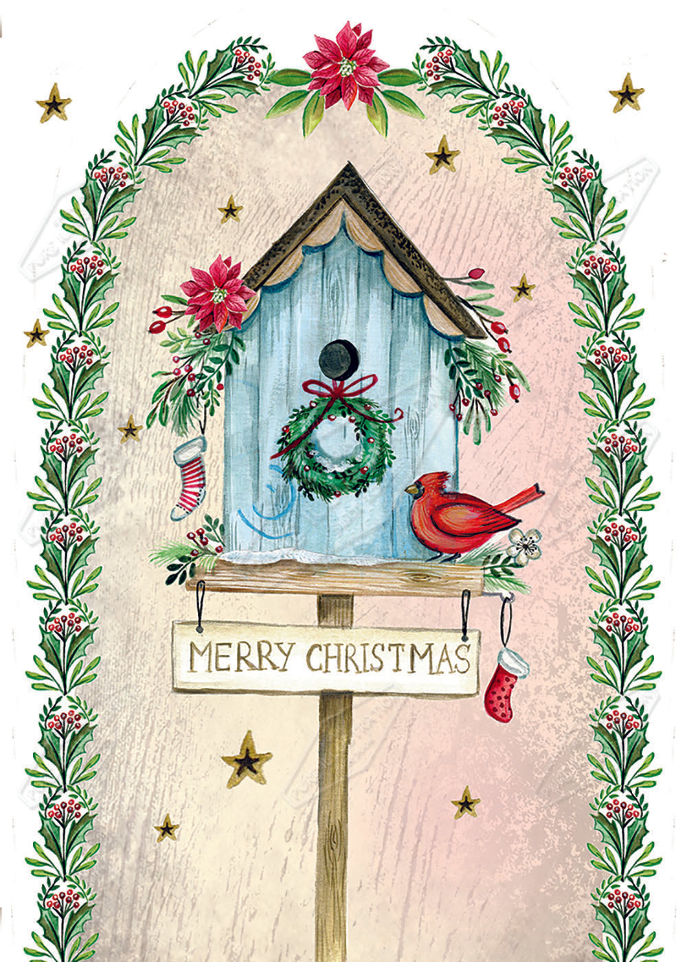 00023928DEV - Deva Evans is represented by Pure Art Licensing Agency - Christmas Greeting Card Design